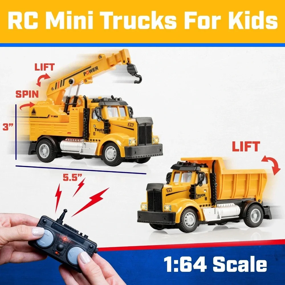 Force1 Remote Control Mini Trucks Toy Set For‎ Kids